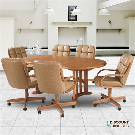 Next Day Delivery Dinette Chairs With Casters And Swivel